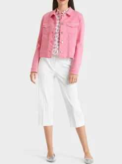 Marc Cain Hosen-MODELL FATSA – CAPRIHOSE MIT BÜGELFALTE white