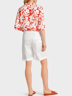 Marc Cain Hosen-MODELL FINIKE – SHORTS MIT STULPEN white