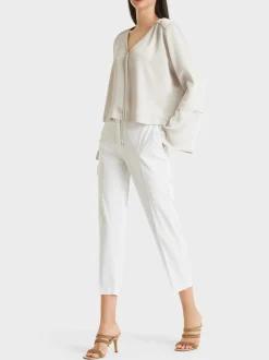 Marc Cain Hosen-MODELL FRANCA AUS LIGHT COTTON white