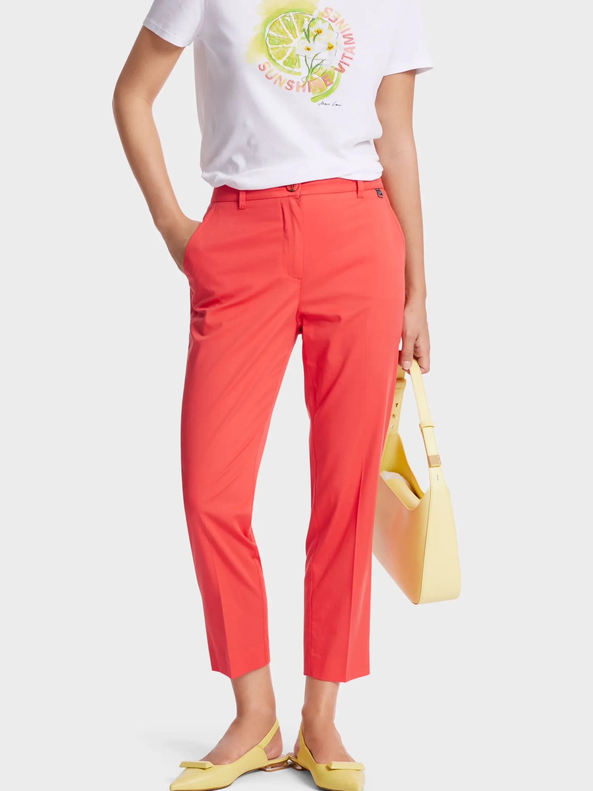 Marc Cain Hosen-MODELL FRANCA AUS LIGHT COTTON deep coral
