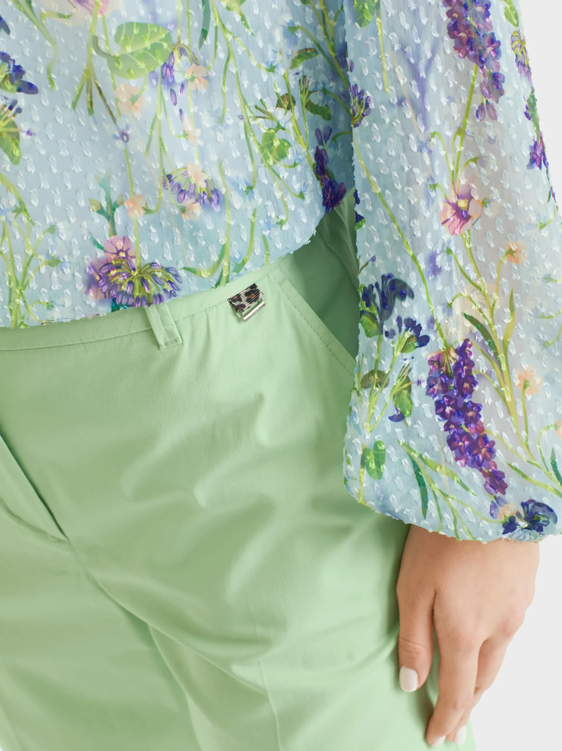 Marc Cain Hosen-MODELL FRANCA AUS LIGHT COTTON soft pistachio