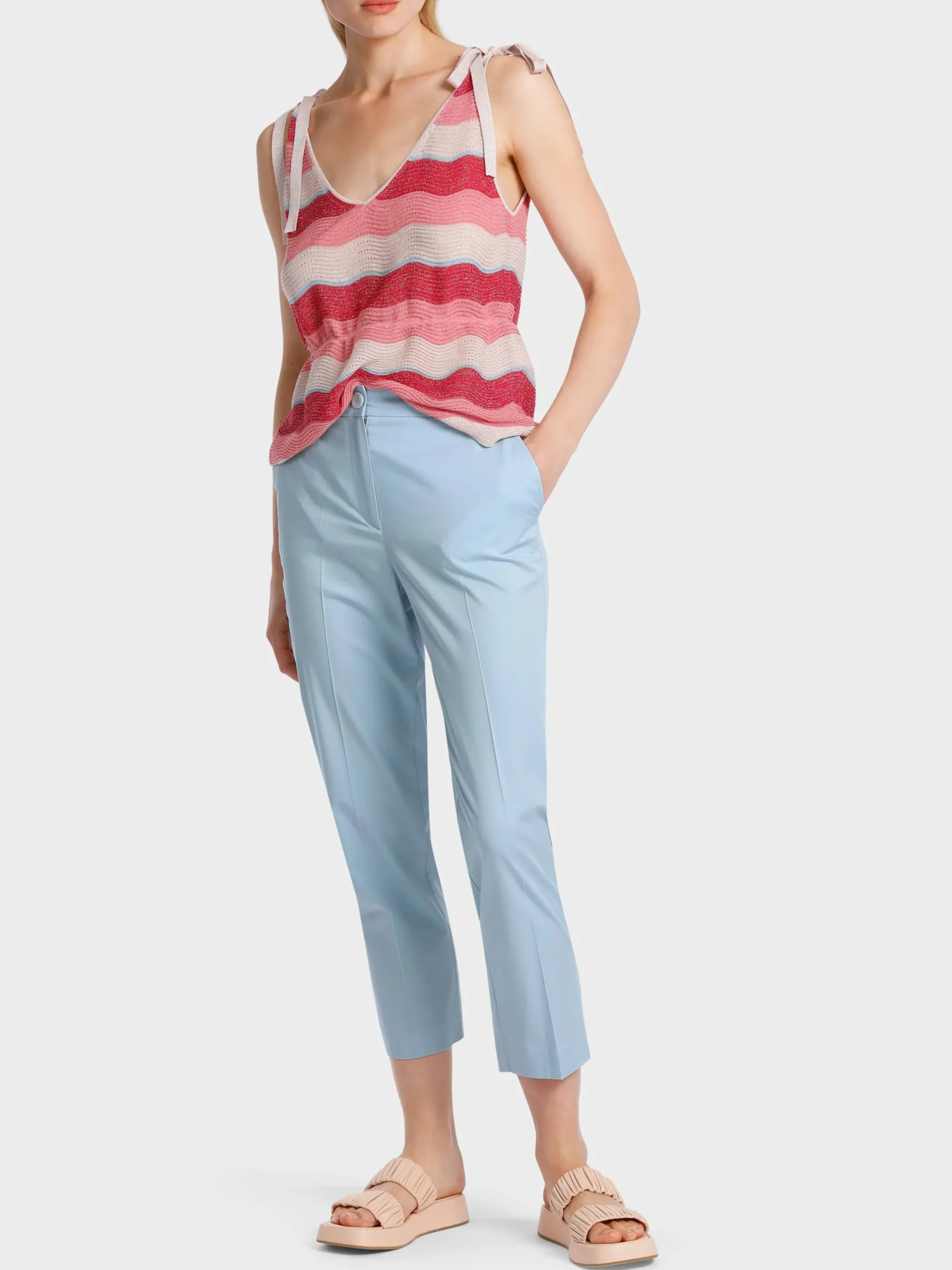 Marc Cain Hosen-MODELL FRANCA AUS LIGHT COTTON soft summer sky