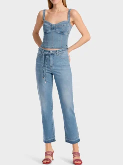 Marc Cain Jeans-MODELL FYLI JEANS “RETHINK TOGETHER” baby blue