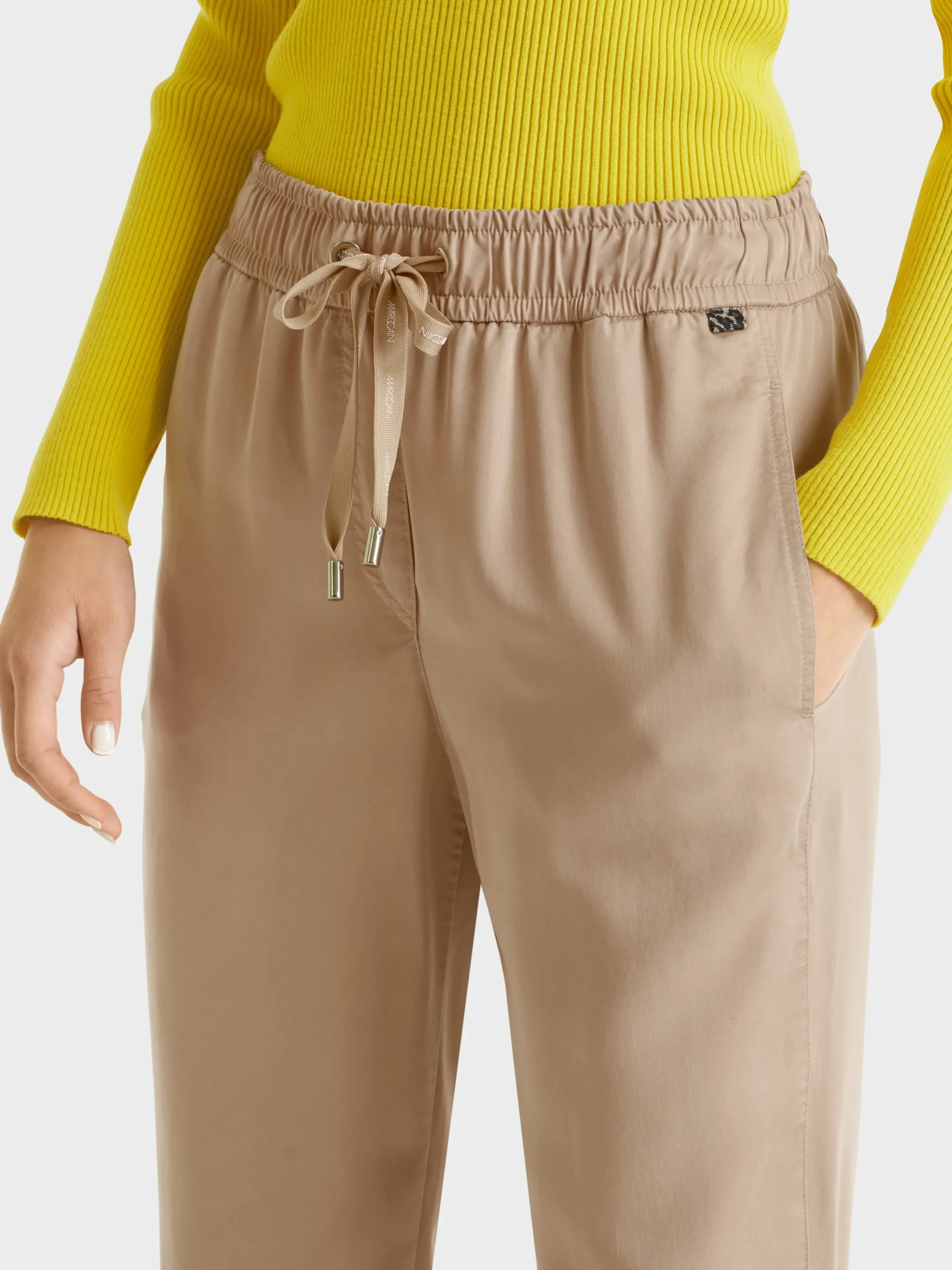 Marc Cain Hosen-MODELL RIVERA – HOSE “RETHINK TOGETHER” deep sand
