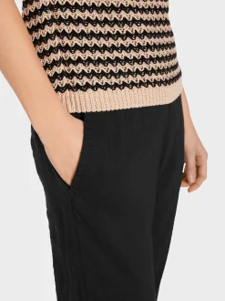 Marc Cain Hosen-MODELL ROANNE AUS LEINEN-VISKOSE-MIX black
