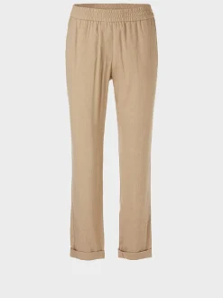 Marc Cain Hosen-MODELL ROANNE AUS LEINEN-VISKOSE-MIX deep sand