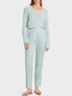 Marc Cain Hosen-MODELL ROANNE MIT RELAXED FIT smoky ice new