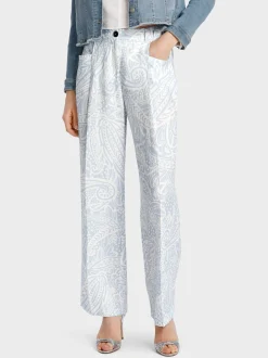 Marc Cain Hosen-MODELL WASCO – HOSE MIT PAISLEYMUSTER soft summer sky