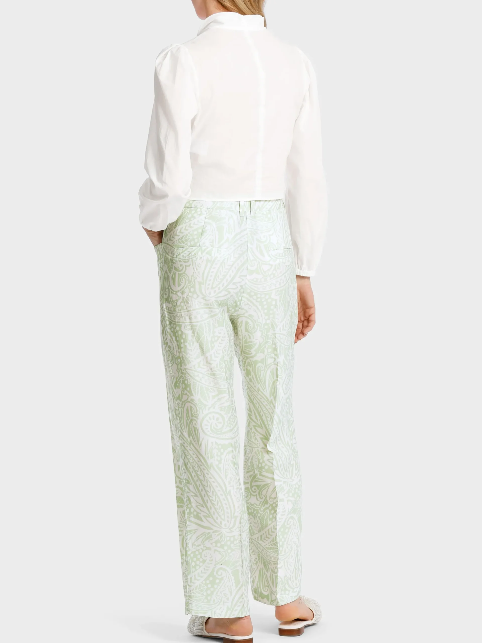 Marc Cain Hosen-MODELL WASCO – HOSE MIT PAISLEYMUSTER soft pistachio