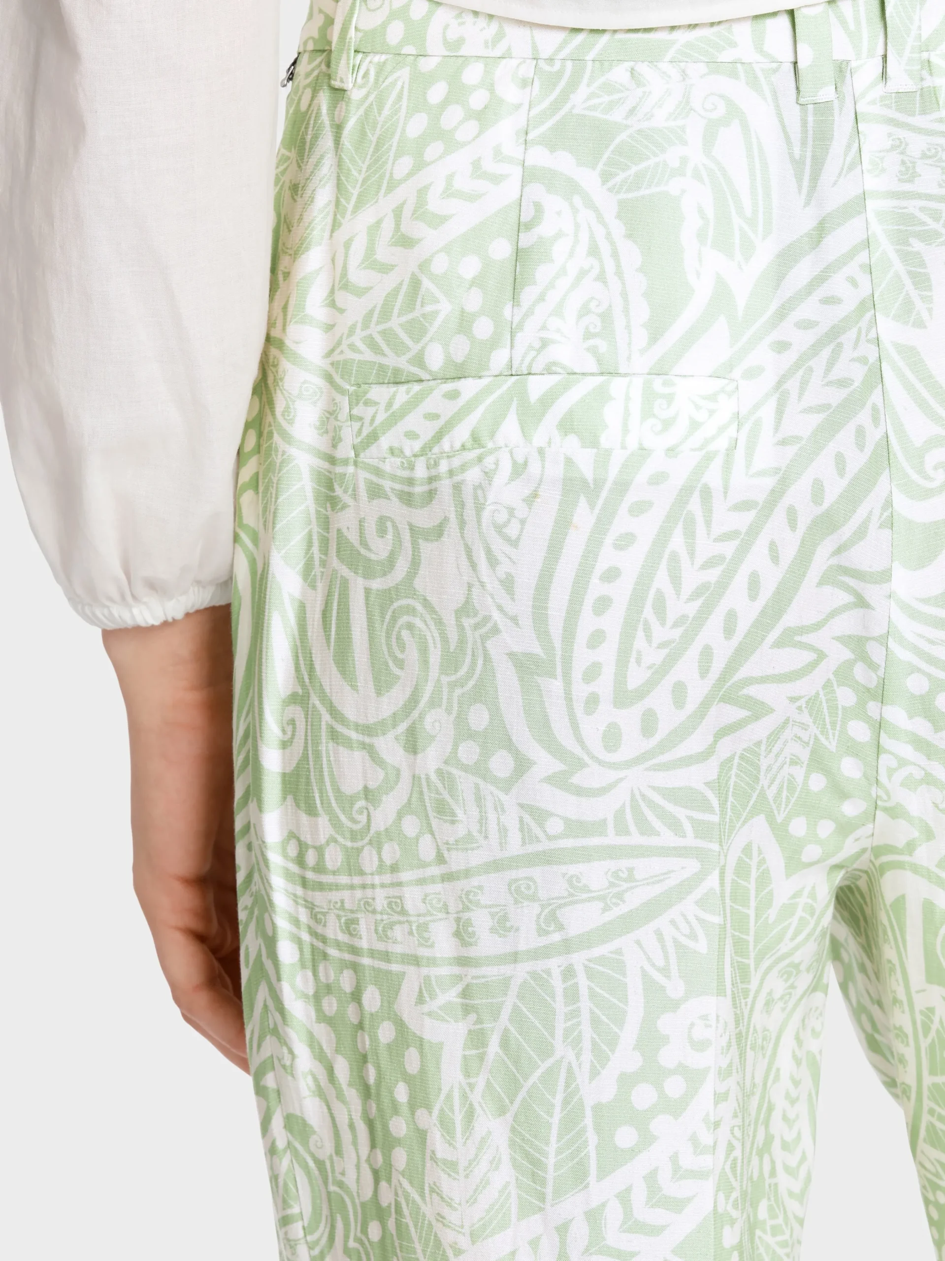 Marc Cain Hosen-MODELL WASCO – HOSE MIT PAISLEYMUSTER soft pistachio