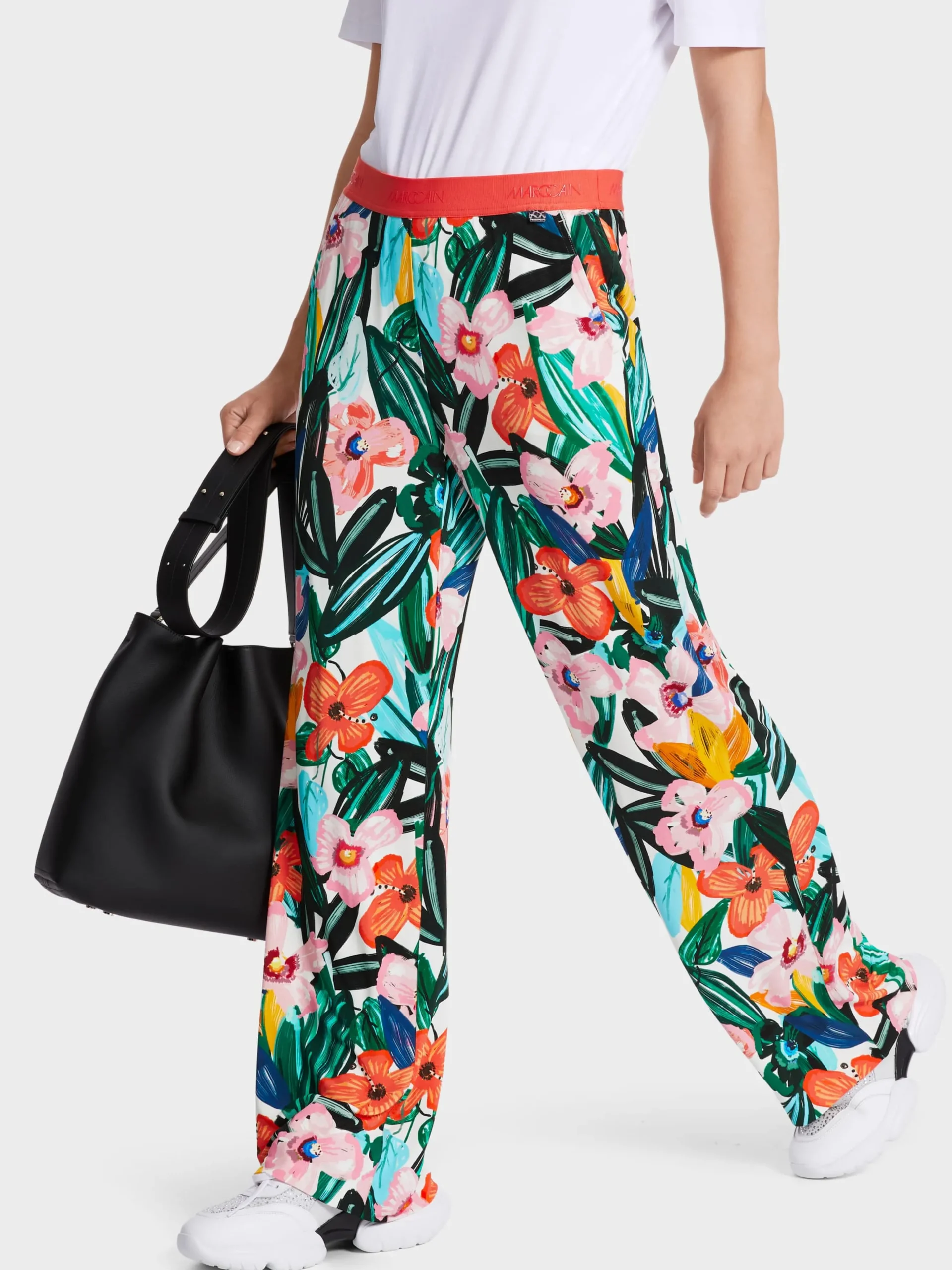 Marc Cain Hosen-MODELL WASHINGTON AUS VISKOSE-MIX deep coral