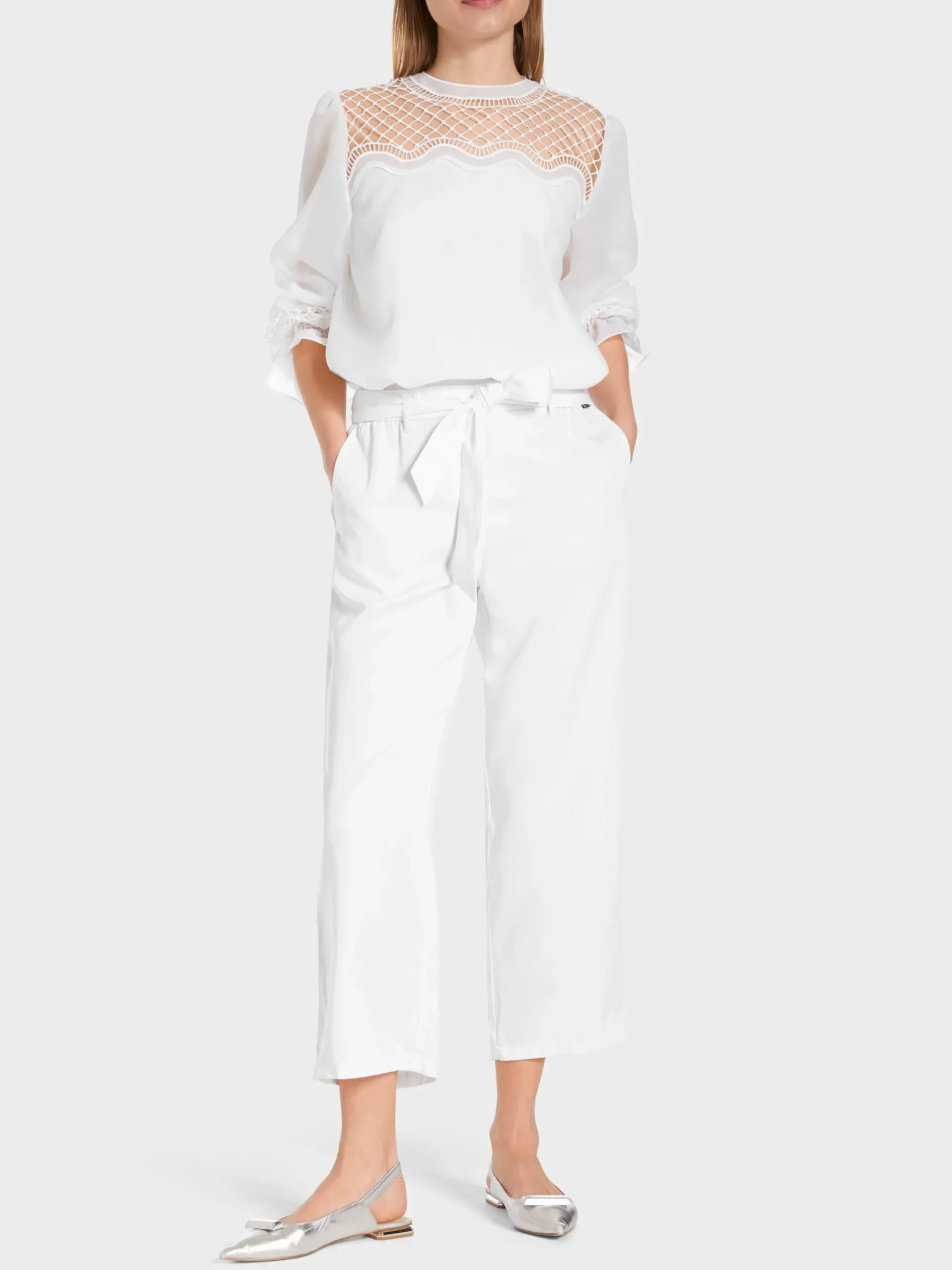 Marc Cain Hosen-MODELL WASHINGTON „RETHINK TOGETHER“ white