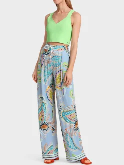Marc Cain Hosen-MODELL WEDI – BUNDFALTENHHOSE deep summer sky