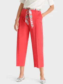 Marc Cain Hosen-MODELL WELS MIT BINDEGÜRTEL deep coral