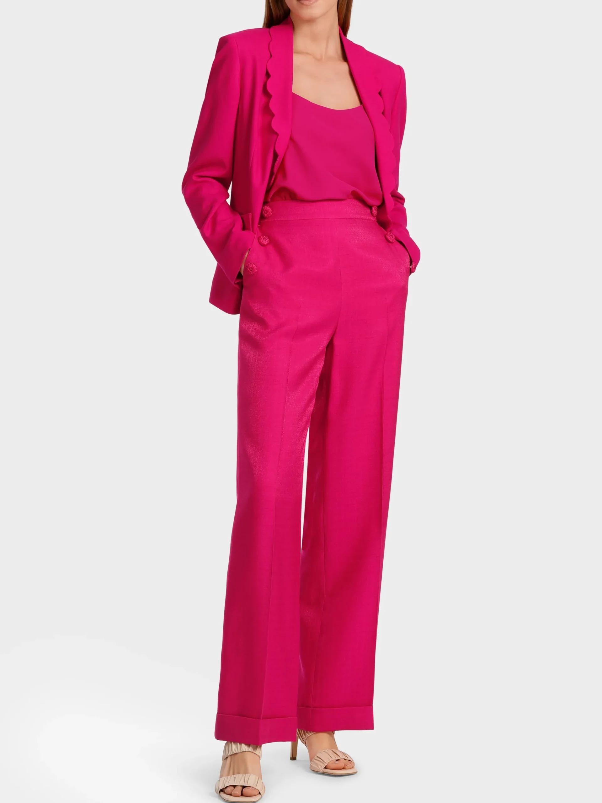 Marc Cain Hosen|Hosenanzüge-MODELL WHEATEN - ELEGANTE HOSE deep fuchsia