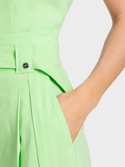Marc Cain Hosen|Hosenanzüge-MODELL WICHITA – HOSE IM PAPERBAG-STYLE light apple green