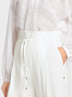 Marc Cain Hosen-MODELL WICHITA – HOSE IM PAPERBAG-STYLE off-white