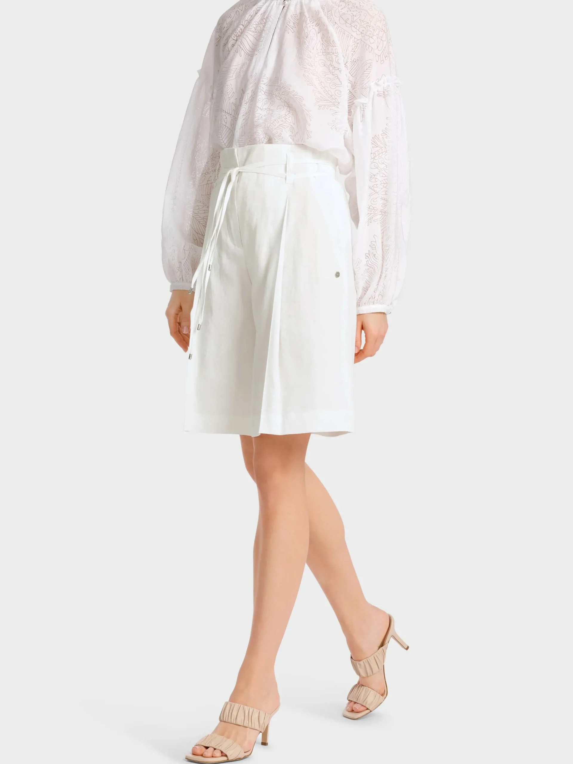 Marc Cain Hosen-MODELL WICHITA – HOSE IM PAPERBAG-STYLE off-white