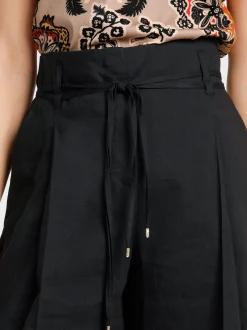 Marc Cain Hosen-MODELL WICHITA – HOSE IM PAPERBAG-STYLE black