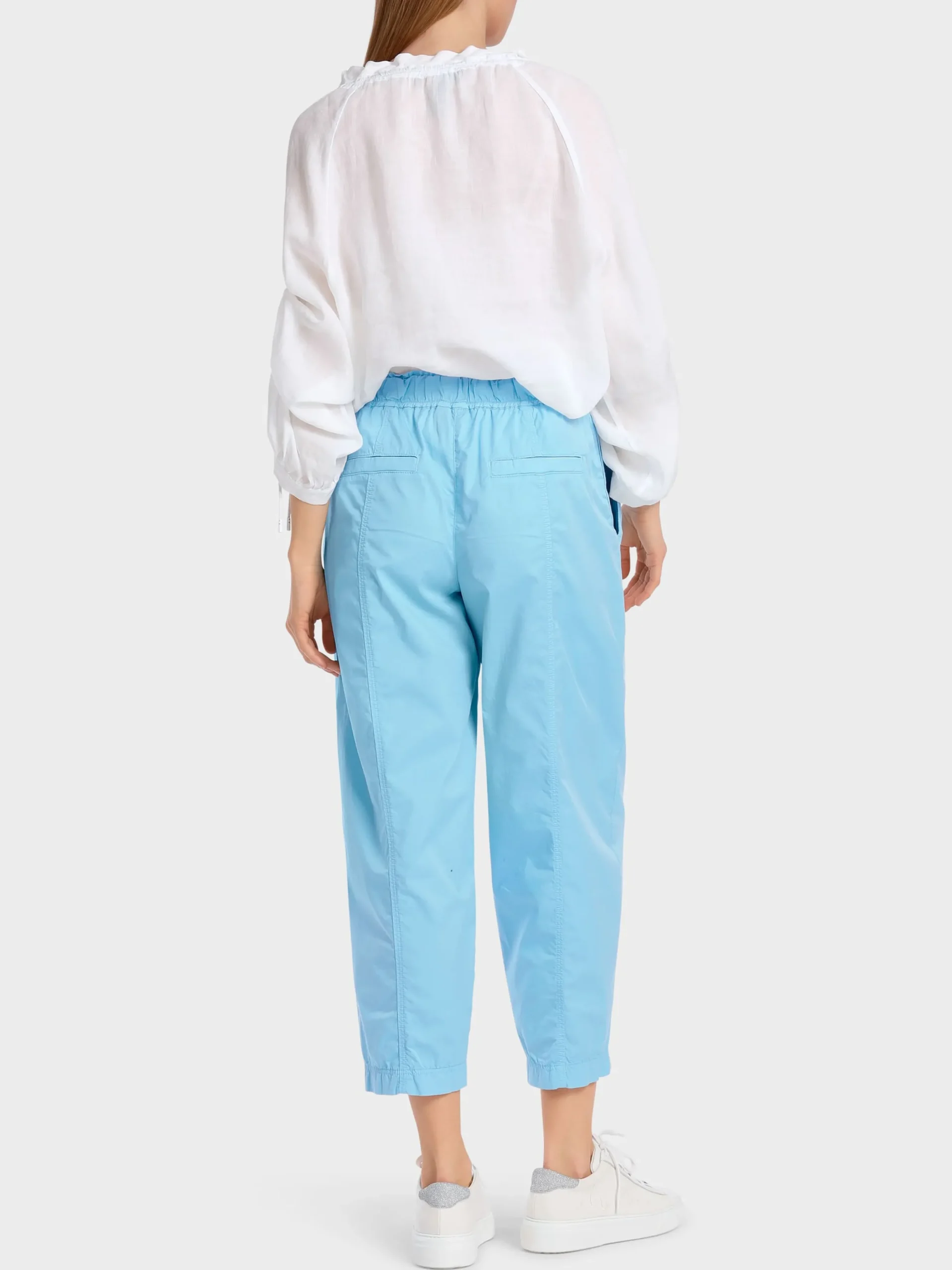 Marc Cain Hosen|Hosenanzüge-MODELL WIDNES IN LIGHT COTTON light turquoise