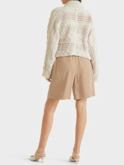 Marc Cain Hosen-MODELL WITTEN “RETHINK TOGETHER” deep sand
