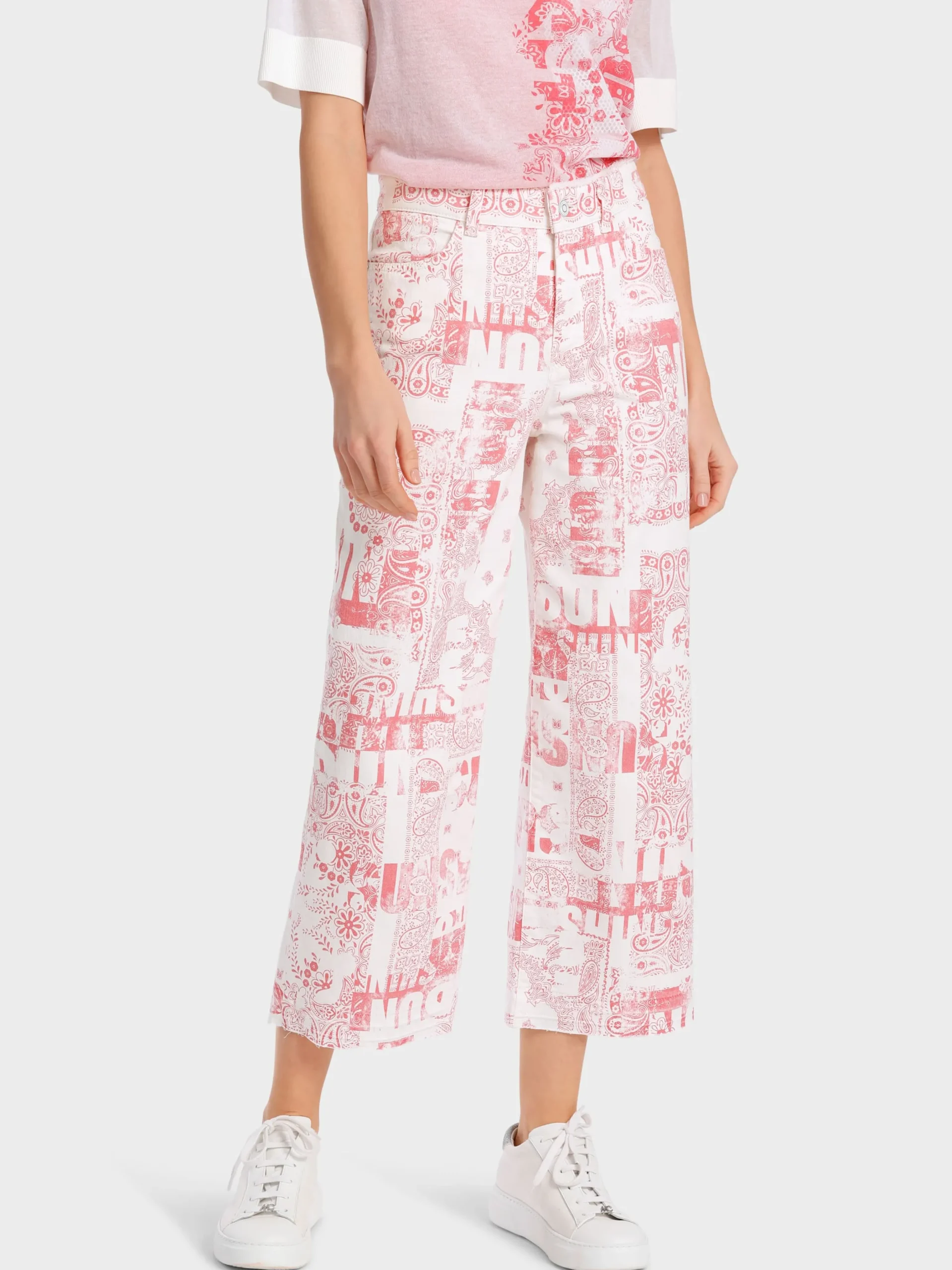 Marc Cain Jeans-MODELL WYLIE IM PRINTED DENIM white