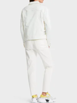 Marc Cain Jacken-MODISCHE JEANSJACKE "RETHINK TOGETHER" off-white