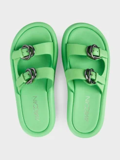 Marc Cain Schuhe-MULES MIT DICKER SOHLE new neon green