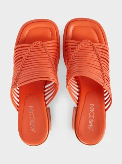 Marc Cain Schuhe-MULES MIT RIEMCHEN bright tomato