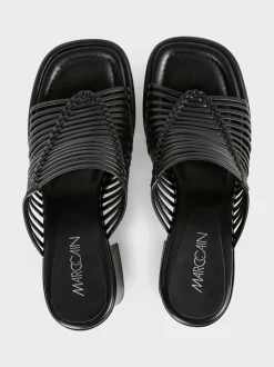 Marc Cain Schuhe-MULES MIT RIEMCHEN black