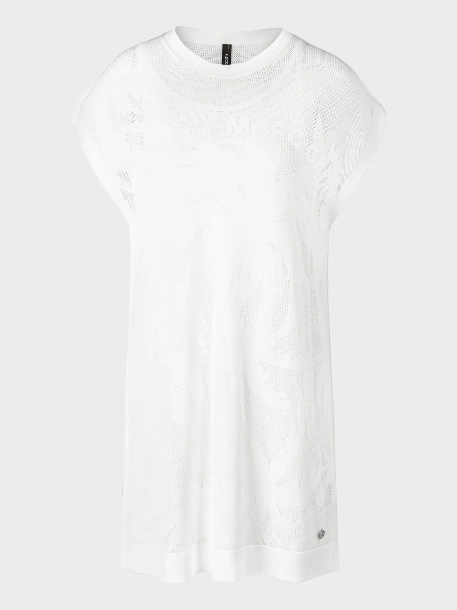 Marc Cain Kleider-NETZKLEID IM BEACH-POINT-DESSIN white