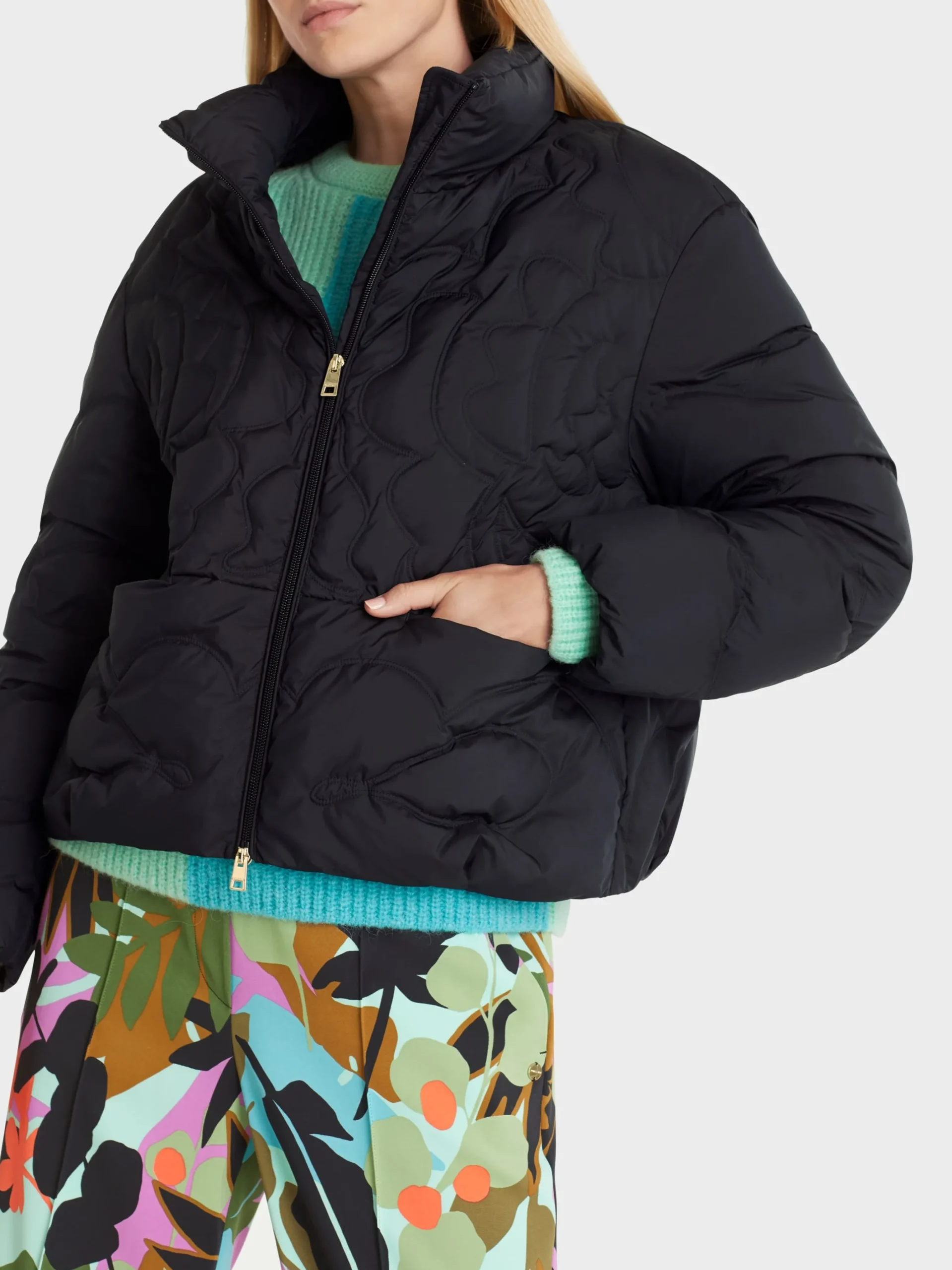 Marc Cain Mäntel & Outdoorjacken-OUTDOORJACKE MIT FANTASIE-STEPPUNG midnight blue