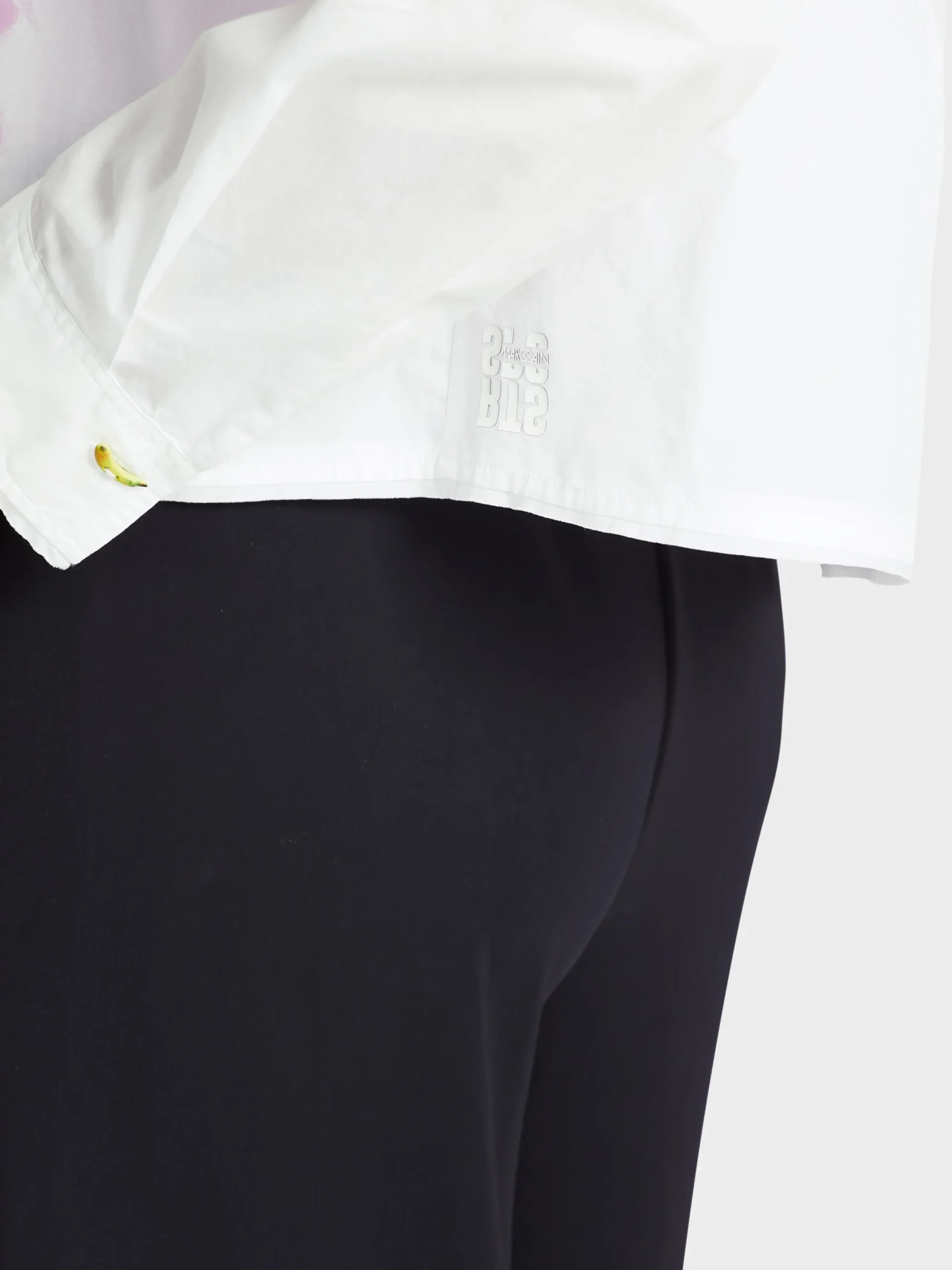 Marc Cain Blusen & Tuniken-OVERSIZED BLUSE "RETHINK TOGETHER" white