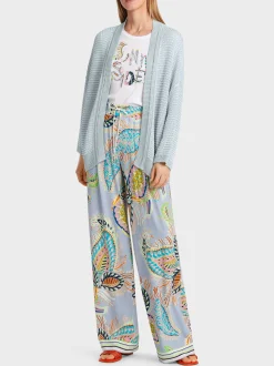 Marc Cain Jacken|Strick-OVERSIZED CARDIGAN KNITTED IN GERMANY smoky ice new