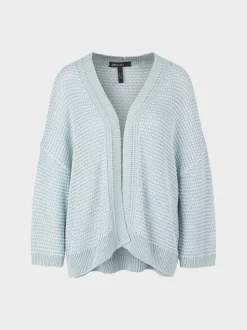 Marc Cain Jacken|Strick-OVERSIZED CARDIGAN KNITTED IN GERMANY smoky ice new