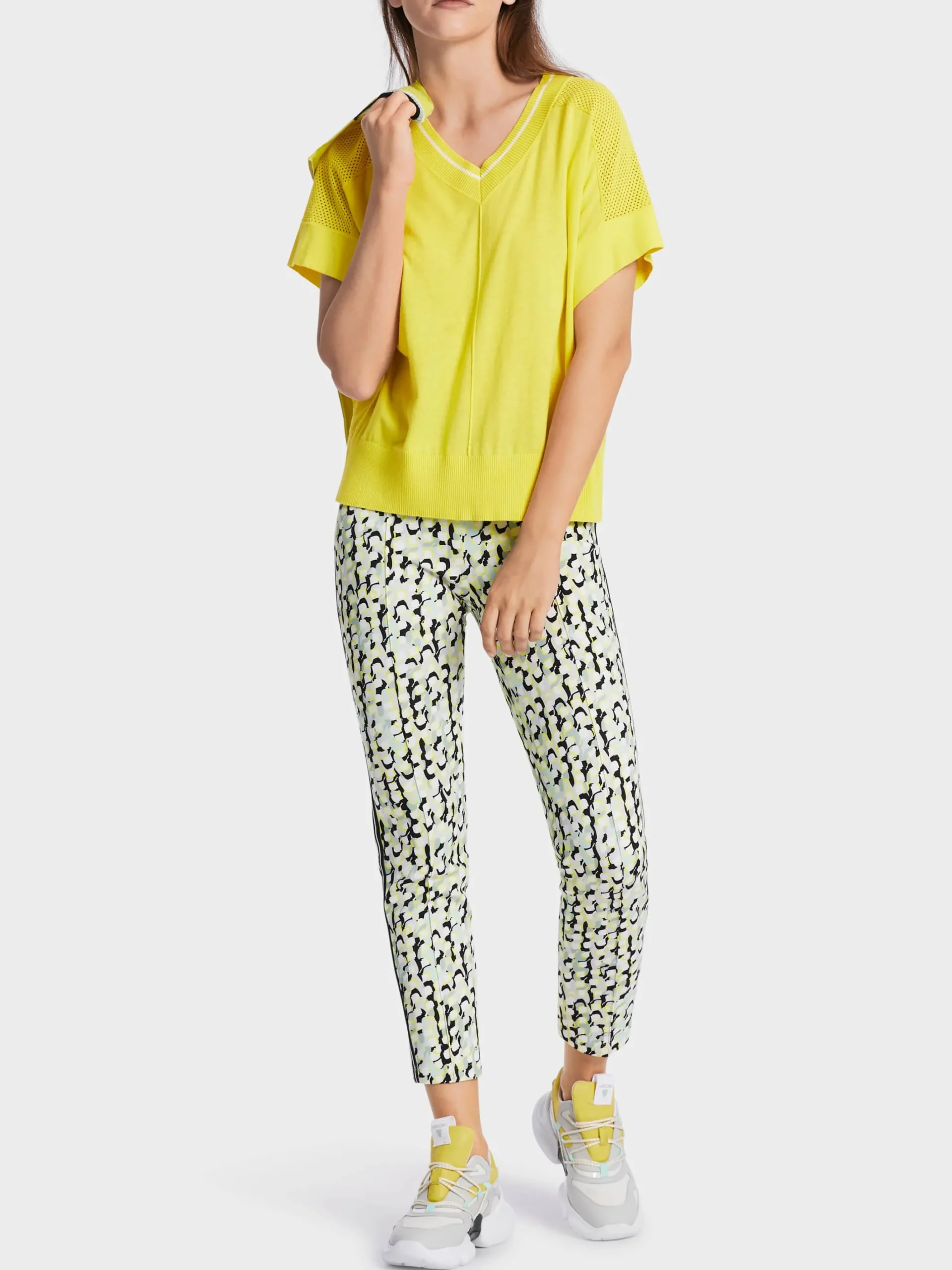 Marc Cain Pullover & Sweatshirts|Strick-OVERSIZED SWEATER AUS FEINSTRICK soft limeade
