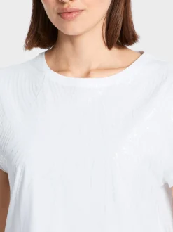 Marc Cain Shirts & Tops-PAILLETTEN-T-SHIRT 