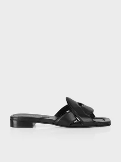 Marc Cain Schuhe-PANTOLETTEN MIT FLECHTRIEMEN black