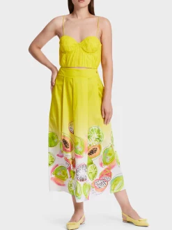Marc Cain Shirts & Tops-PLISSIERTES BUSTIER bright sulphur