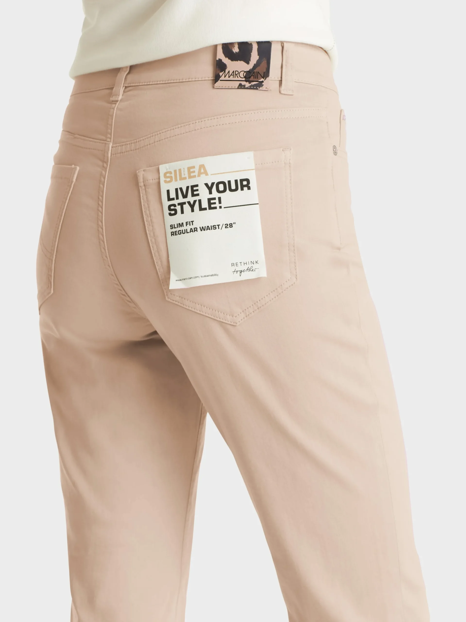 Marc Cain Hosen-5-POCKET-HOSE SILEA – 7/8-LANG light stone