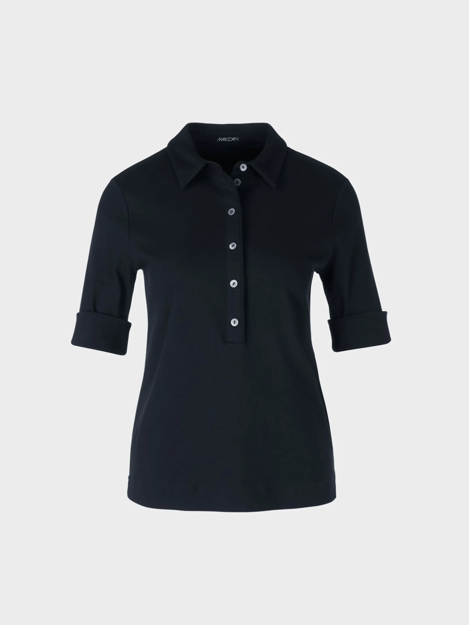 Marc Cain Shirts & Tops-POLOSHIRT AUS BAUMWOLLE midnight blue