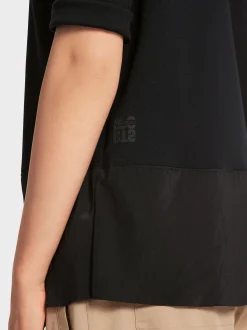 Marc Cain Shirts & Tops-POLOSHIRT IN A-LINIE black