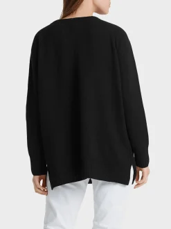 Marc Cain Strick-PULLOVER 100 % MADE IN GERMANY black