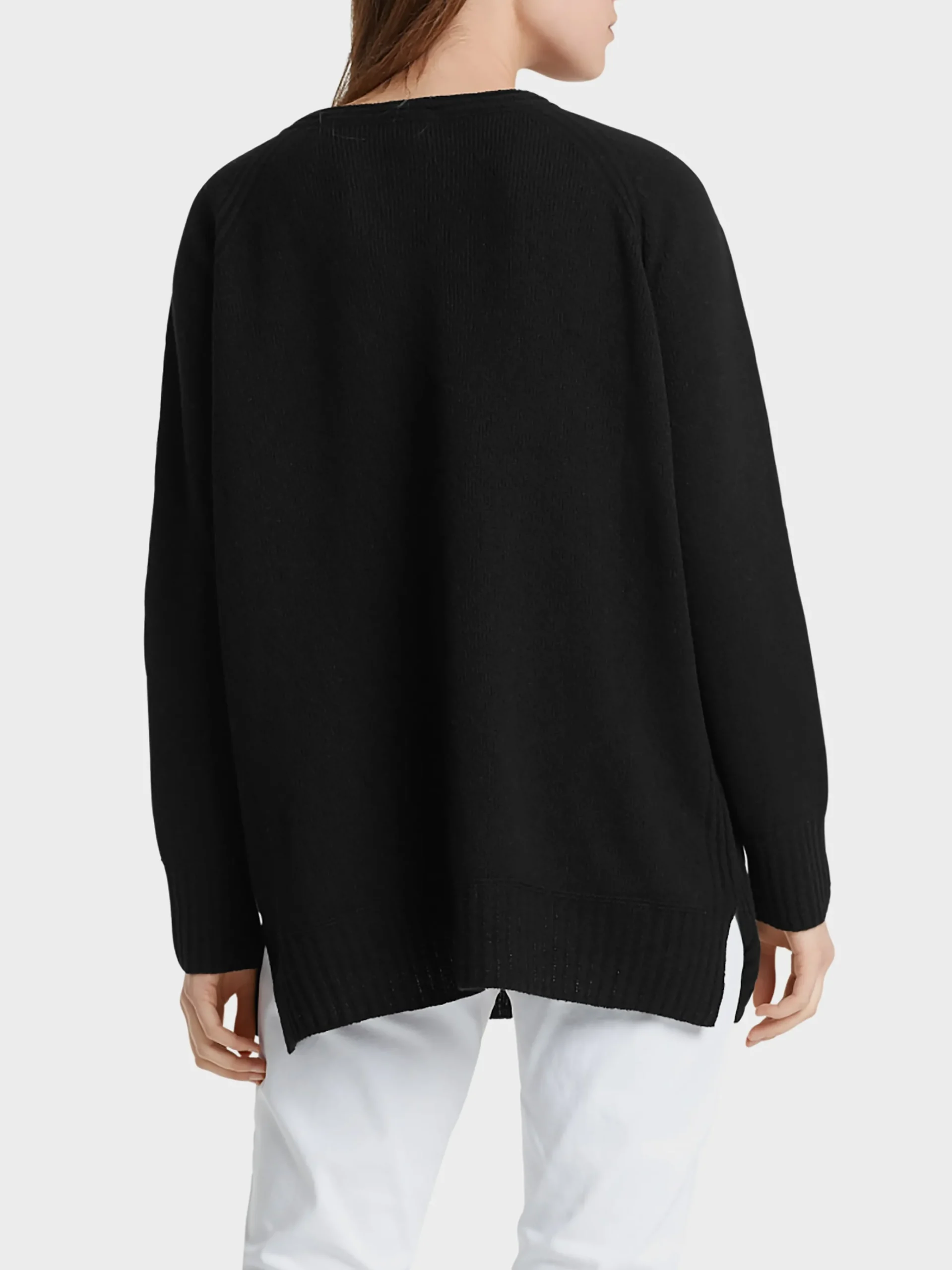 Marc Cain Strick-PULLOVER 100 % MADE IN GERMANY black