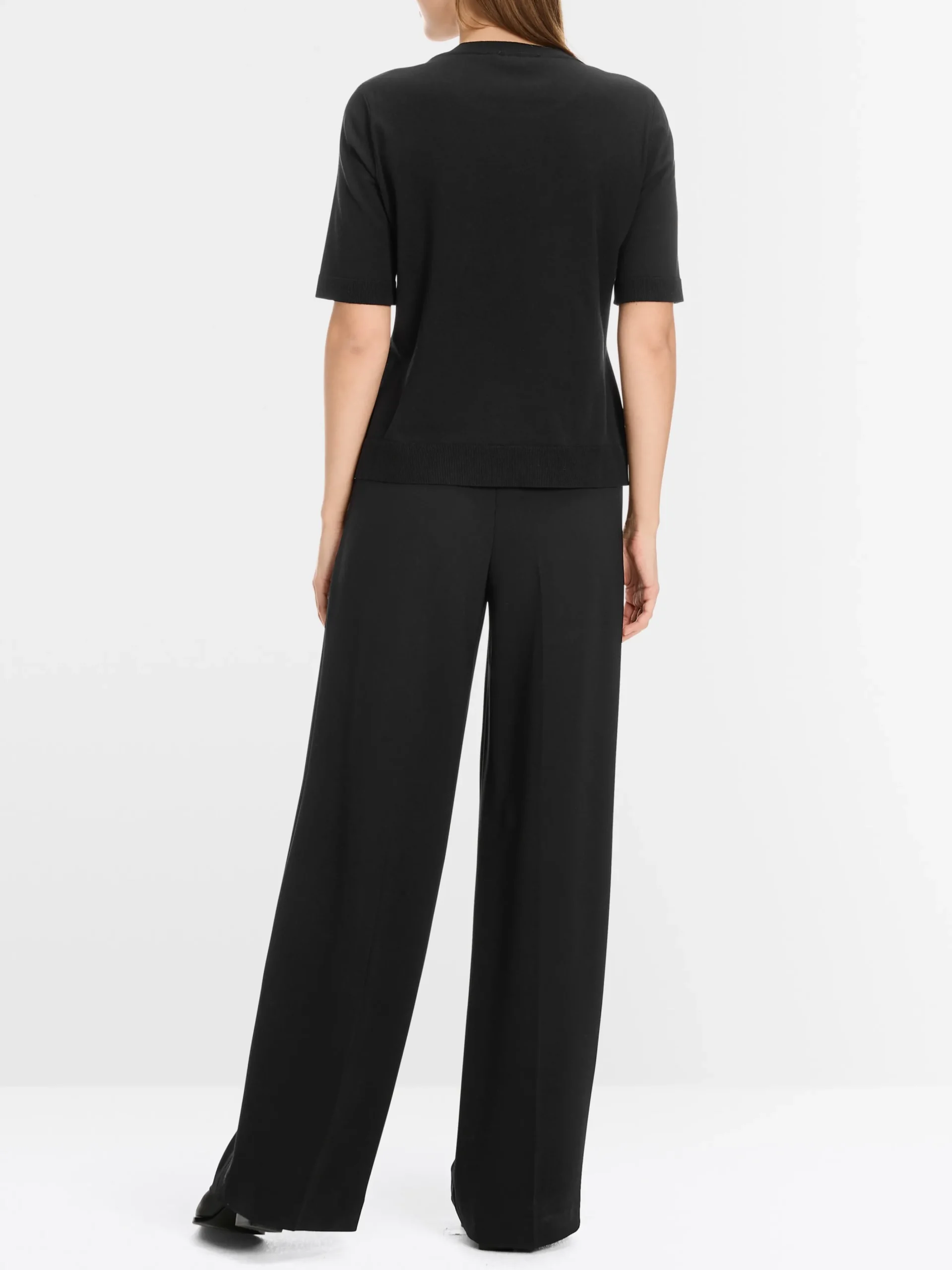 Marc Cain Strick-PULLOVER "RETHINK TOGETHER" black