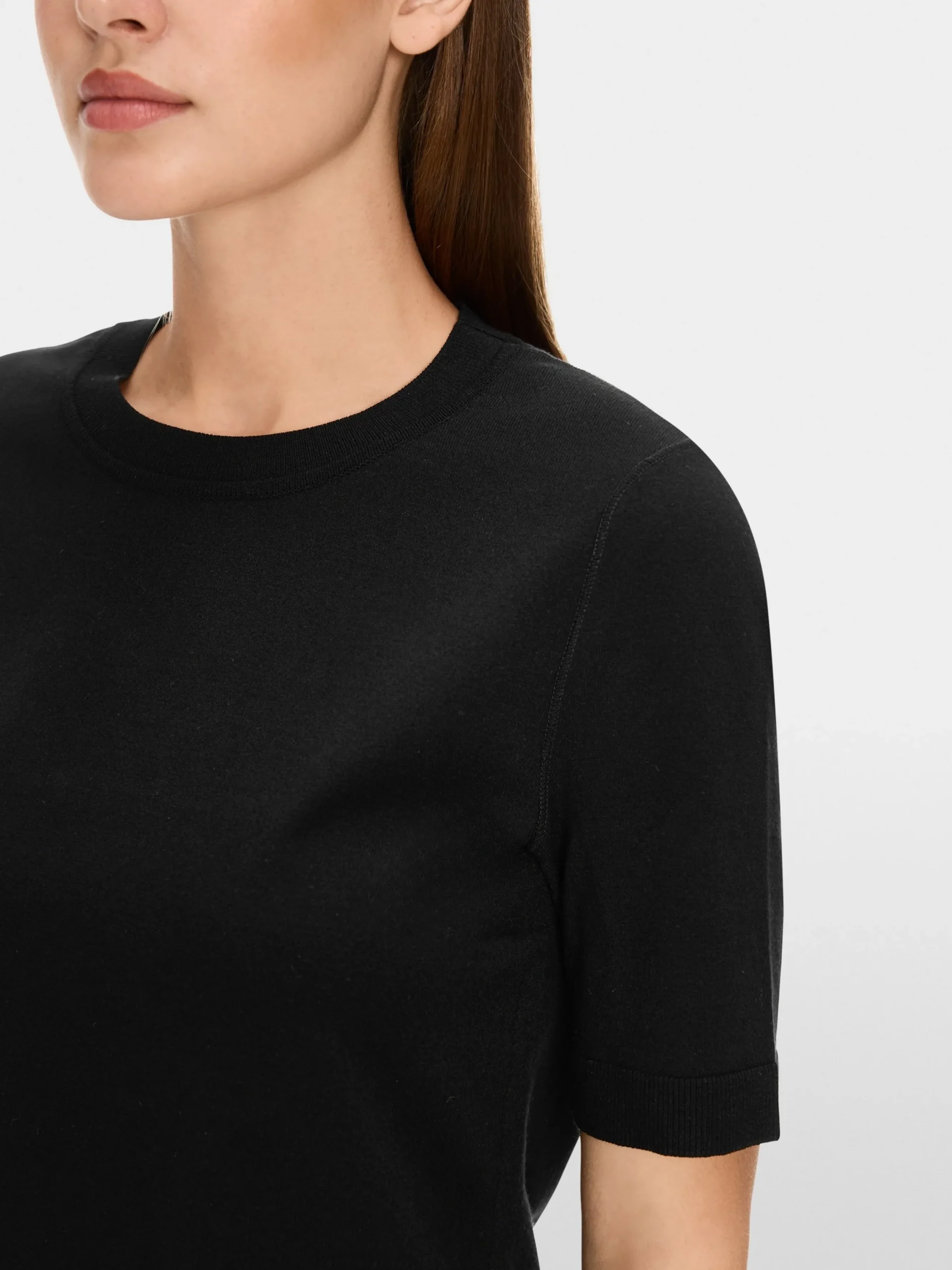 Marc Cain Strick-PULLOVER "RETHINK TOGETHER" black