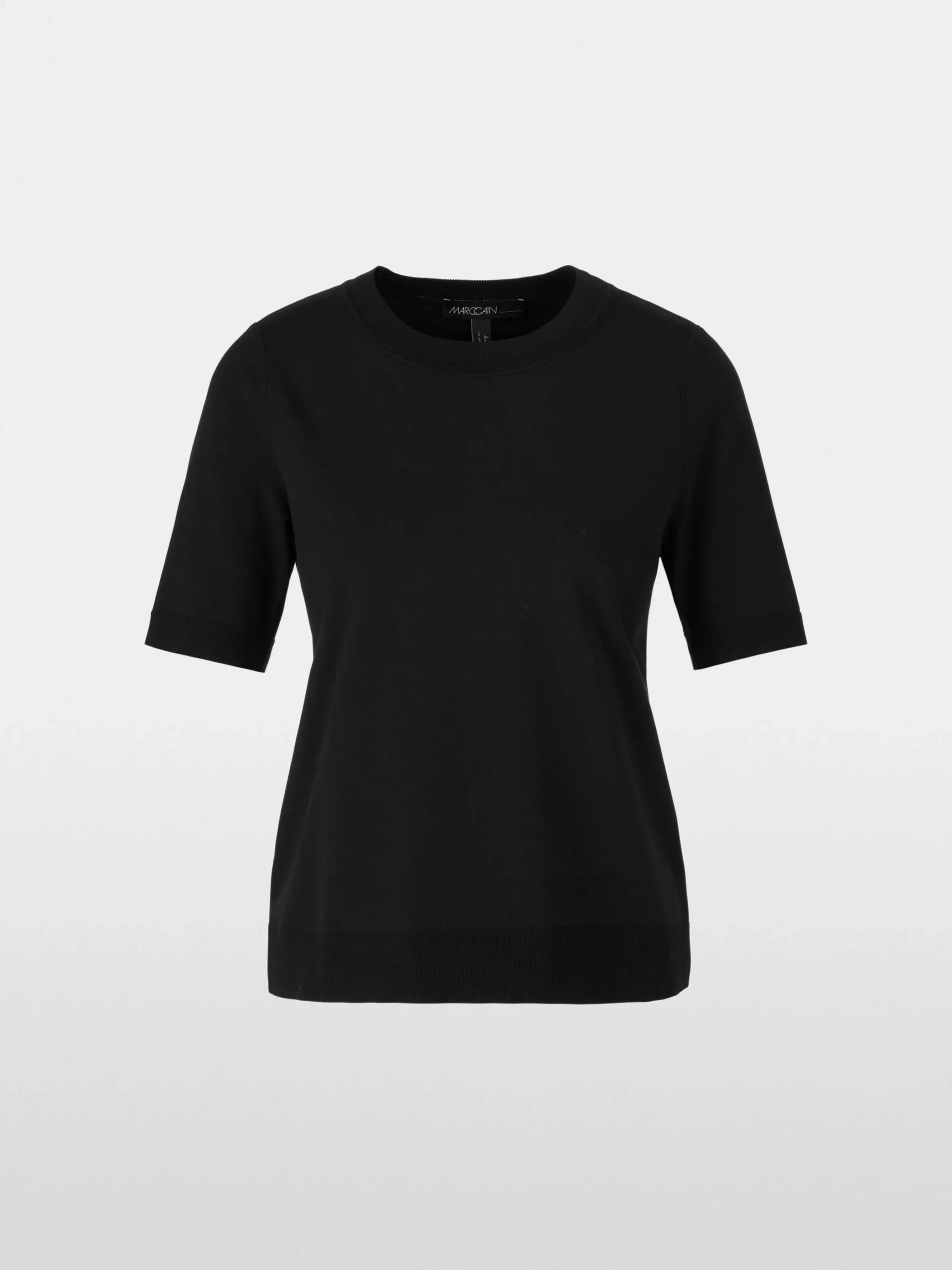 Marc Cain Strick-PULLOVER "RETHINK TOGETHER" black