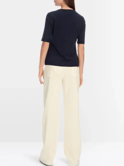 Marc Cain Strick-PULLOVER "RETHINK TOGETHER" midnight blue