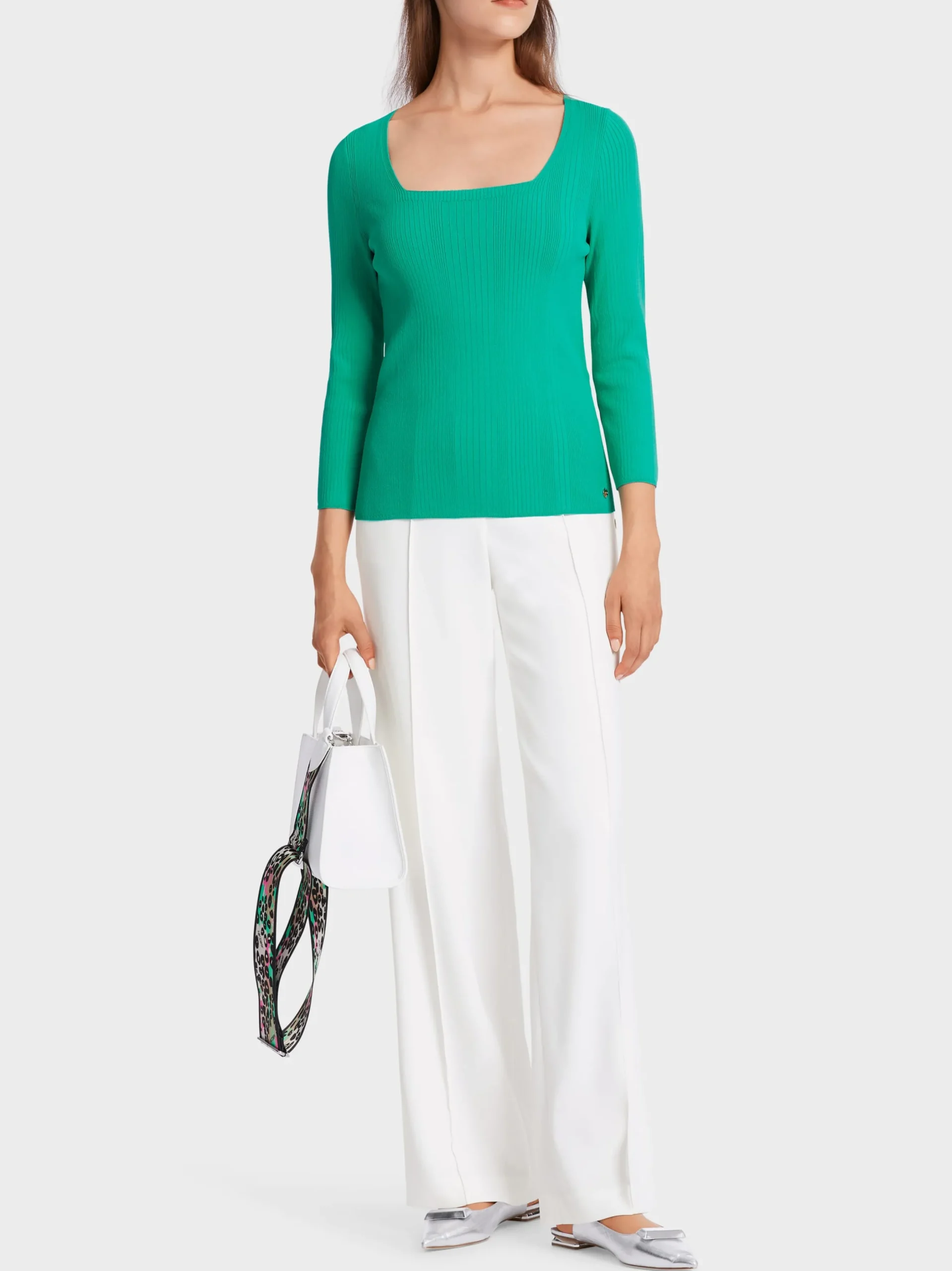 Marc Cain Pullover & Sweatshirts|Strick-PULLOVER "RETHINK TOGETHER" bright malachite