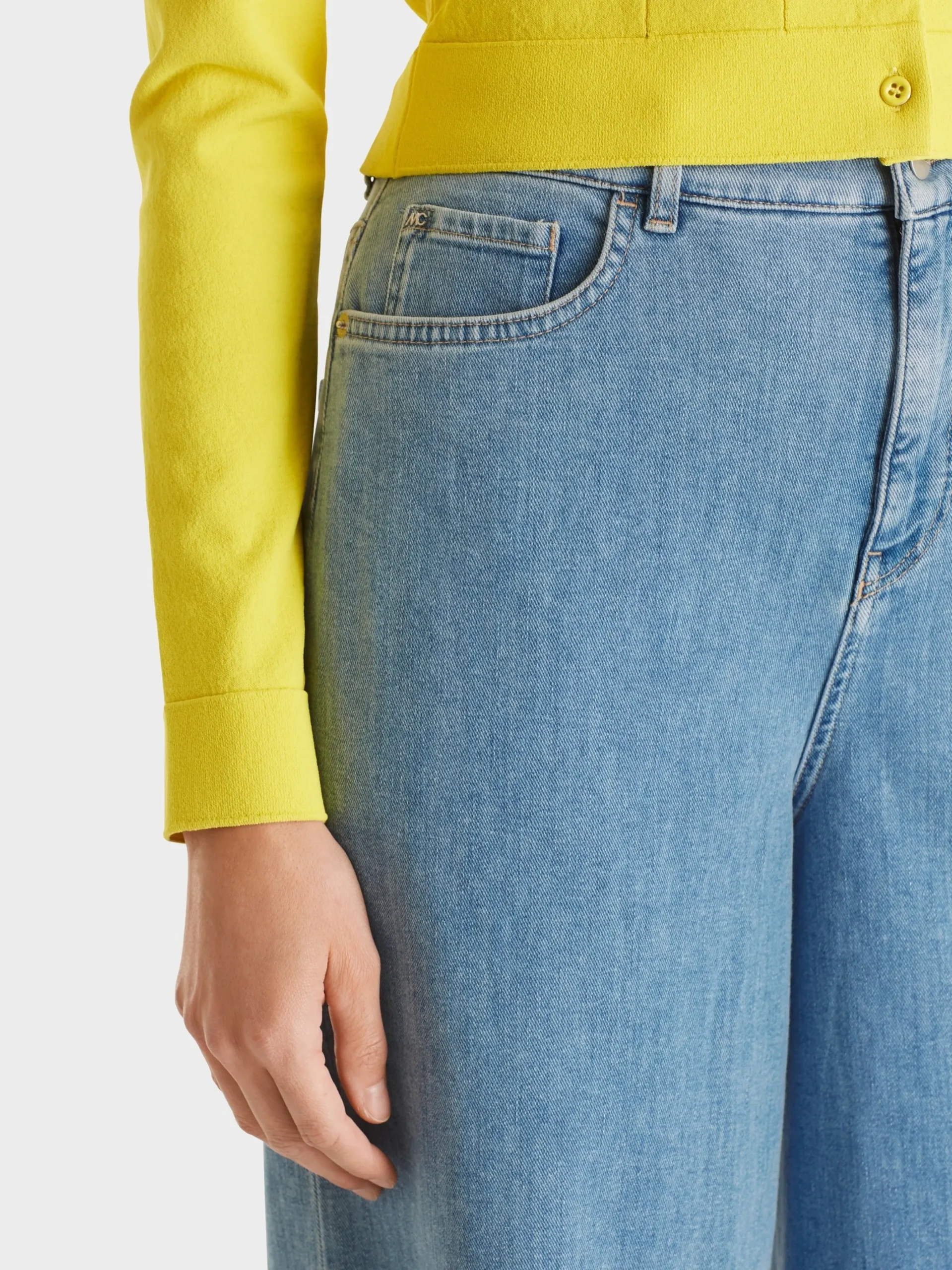 Marc Cain Jeans-"RETHINK TOGETHER" CULOTTE WAUKEE blue Denim